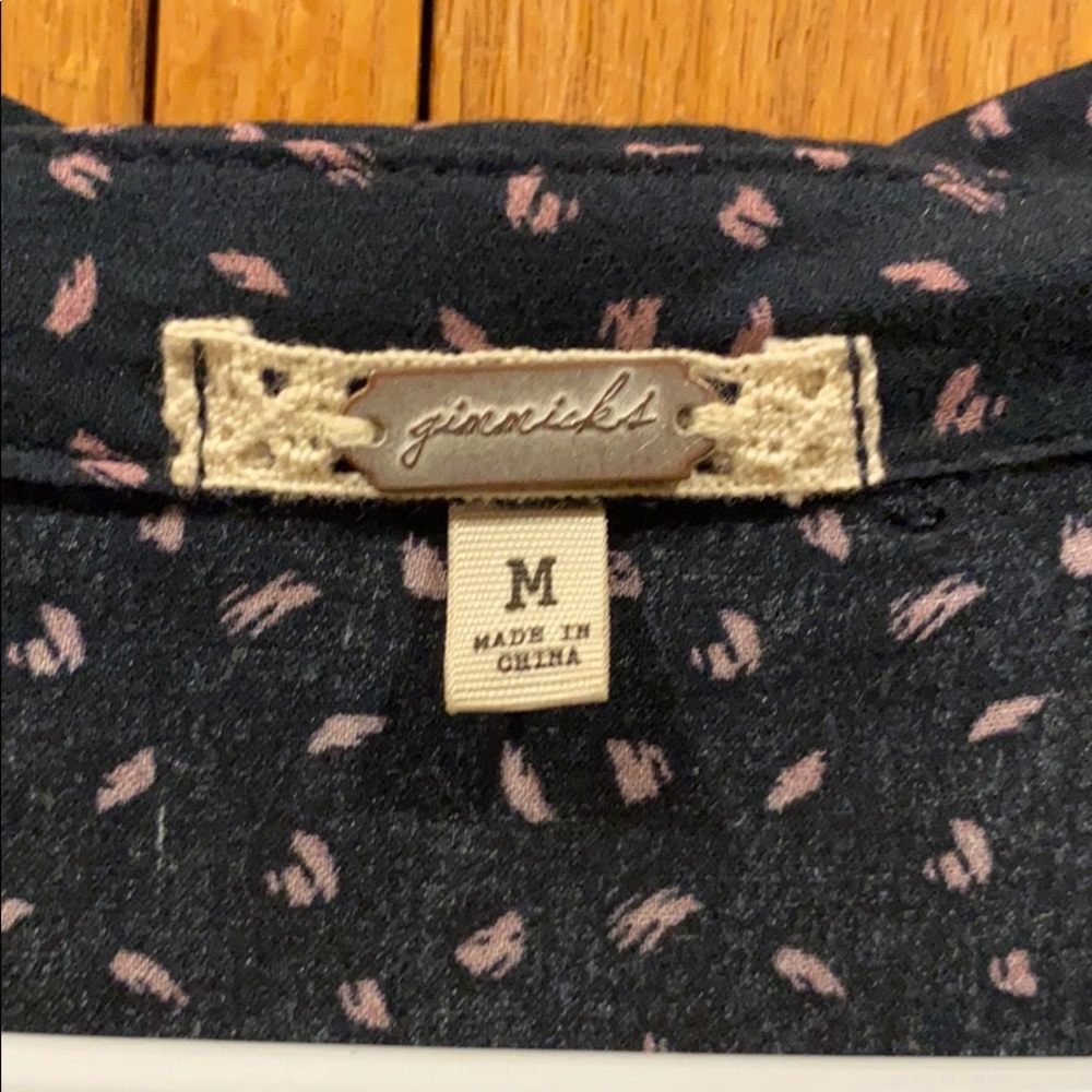 Gimmicks Ruffle Button Up - Picture 2 of 3